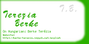 terezia berke business card